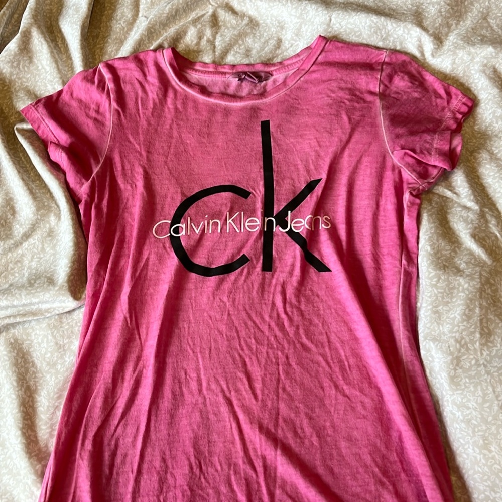 Pink Calvin Klein top